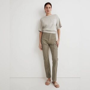 Madewell The Garment-Dyed '90s Straight Khaki Cargo Pant, size 29